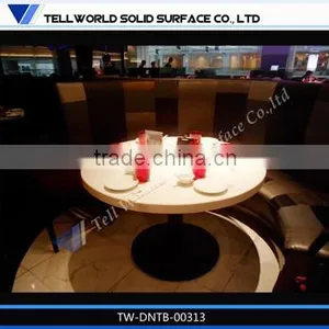 Tell World Solid Surface Beautiful Round Marble Desk Top thumbnail-1