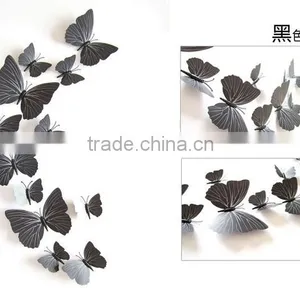 12Pcs 3D Butterfly Sticker Art Design Decal Wall Home Decor Room Decoration thumbnail-3