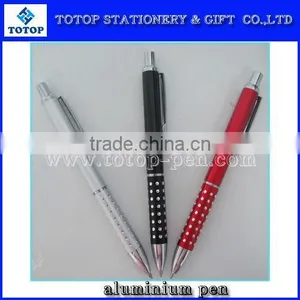 Aluminium Ball Pen With Dot Decoration Grip thumbnail-1