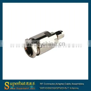 50 Ohm SMA Male Pin Connector Straight Clamp Attachment for LMR400,RG213 thumbnail-1