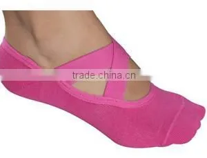 Cotton Ladies Anti Slip Dance Women Yoga Pilates Socks thumbnail-1