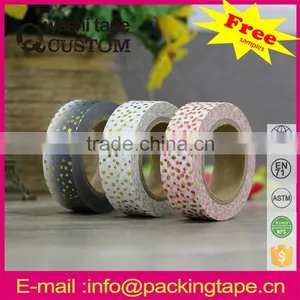 China Wholesale DIY Hot Sale Gold Stamping Paper Tape for Cards Decoration thumbnail-4