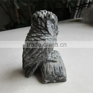 2015 Hot Sale so Cool Natural Labradorite Owl Quartz Crystal Carving Night Owl thumbnail-3