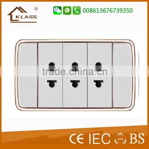 Coloured Decorative Two Pin Double Wall Electricity Mains Socket thumbnail-6