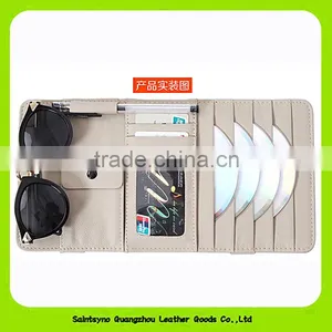 1500 CD Set Car CD Bag Car Tissue Boxes Leather Multifunction Car Sun Visor thumbnail-1