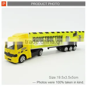 Free Wheel Alloy Die Cast Model Container Truck thumbnail-4