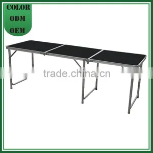 OEM Outdoor Furniture Black Color Aluminum Folding Outdoor Picnic Table thumbnail-1