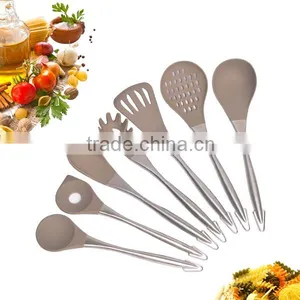 7-Piece Premium Silicone Kitchen Utensil Set With Stainless Steel Handle thumbnail-1