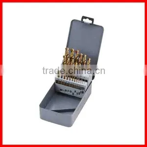 25pc HSS Titanium Twist Drill Bit Set With Metal Case thumbnail-1