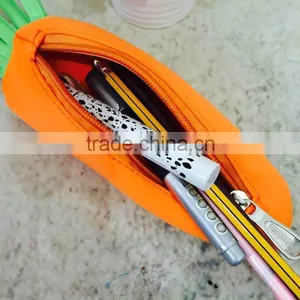School Supply Creative Carrot Design Pen Bag 3D Pencil Bag for Kids thumbnail-3