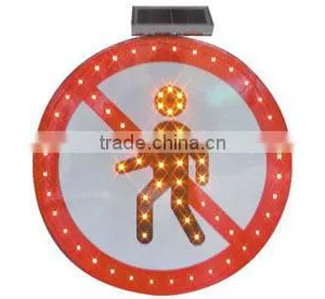 Solar Traffic Sign(Pedestrians Are Prohibited From Passing) thumbnail-1