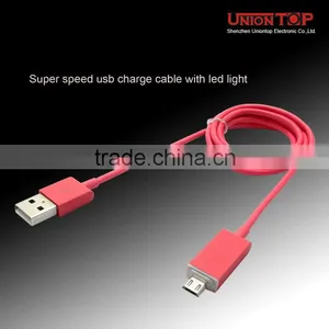 China Factory Price High Quality 1m Round Led Light Usb Cable for Android Phone thumbnail-2