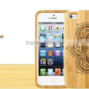Mandala Flower Design Engraved Double Sided Bulk Case For IPhone 5/5S thumbnail-3