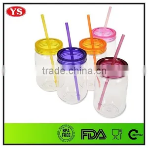 20oz Bpa Free Single Wall Plastic Beer Mug With Lid thumbnail-4