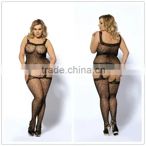 Latest Design Hot Wholesale Plus Size Sexy Mature Bodystocking thumbnail-1