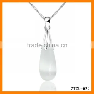 2014 Cheap Fashion Opal Tear Drop Necklace Pendant Wholesale ZTCL-029 thumbnail-1