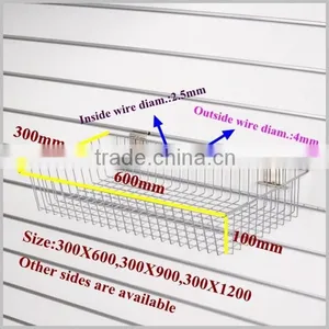 China Wholesale High Quality Metal Wire Basket for Slatwall thumbnail-2