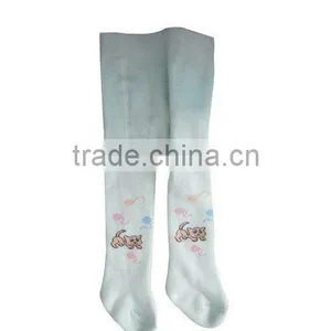 Yellow Cat Jacquard Children Tights thumbnail-1