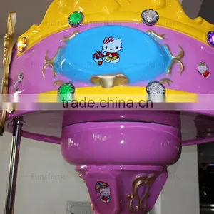 Funshare 2015 Cute Mini Fairground Rides Small Carousel For Sale Merry Go Round Carousel Machine thumbnail-5