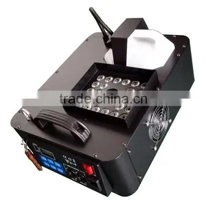 LCD Display DJ Geyser Geiser RGB CO2 Fog Cannon Pyro Vertical Upward 24x3W RGB 3IN1 LED Combination 1500W LED Fogger Machine thumbnail-2