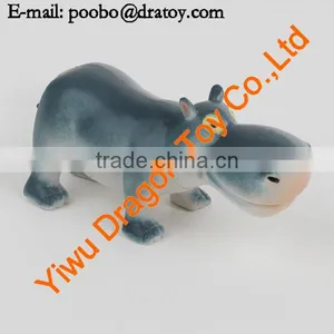 Pvc Novelty Toy Funny Hippo for Children thumbnail-1
