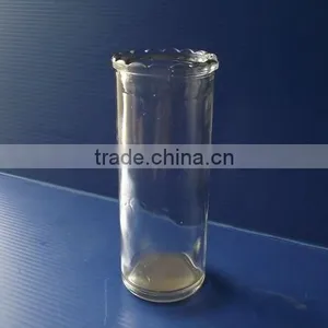 Eco-friendly 200ml Clear Empty Glass Candle Jar With Lace thumbnail-1