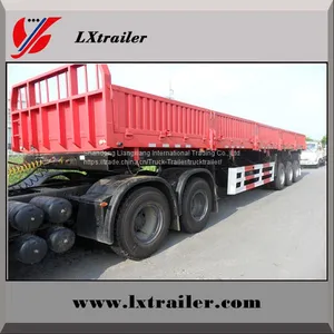 Sinotruck 3 Axles 45tons Drop Sidewall Cargo Semi Trailer thumbnail-1