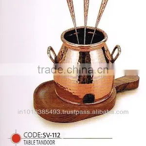 Table Tandoor With Wooden Base thumbnail-1