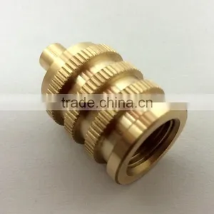 Customized High Precision Cnc Brass Inside Thread Knurled Part thumbnail-3