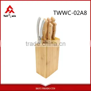 Black Plastic Shark Handle Series 6" Bread Knife thumbnail-4