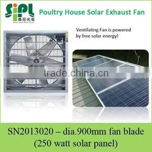 New Type Industrial Wall Mounted Solar Heat Exhaust Ventilating Fan for Poultry House thumbnail-1