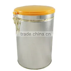 Round Airtight Coffee Tin Box thumbnail-3