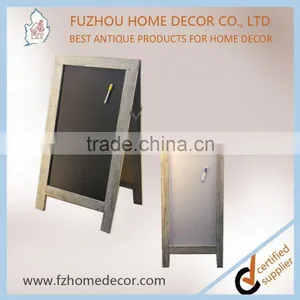 Top Selling Antique Wood Standing Magnetic Double Side Chalkboard in Good Quality thumbnail-4