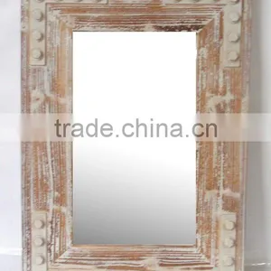 2016 Distressed Mirror Frame Wooden Mirror Frame thumbnail-6