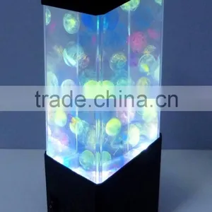 New Arrival LED Colorful Changing Decorative Volcanic Lights, Flashing Jellyfish Light, Table Mini Aquarium With LED Light thumbnail-4