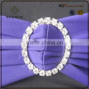 2016 Wholesale Spandex Chair Cover Bands With Round Buckle Spandex Chair Sash for Wedding thumbnail-2