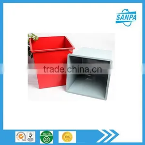 Metal Iron Square Waste Bin For Outdoor And Indoor thumbnail-1