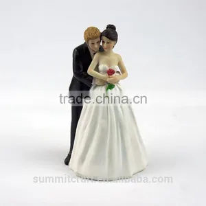 Resin Wedding Cake Toppers Bride and Groom Figurines thumbnail-1
