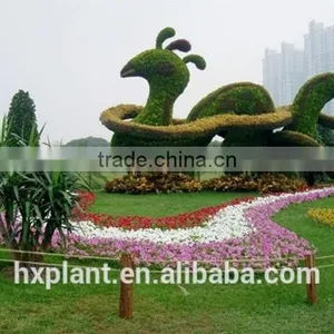 Small Sculpture Aritificial Green Sculpture Plastic Fake Plant Artificial Sculpture Artificial Plastic Fake Statue thumbnail-1