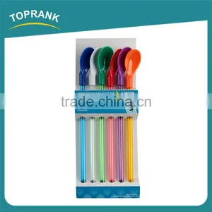 6pcs BPA Free Drinking Straw Ice Cream Spoon Reusable Plastic Straw Spoon thumbnail-3