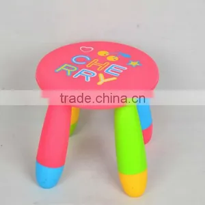 Round Shape Hot Selling Good Qualtiy Cheap Price Fashion Plastic Children Stool thumbnail-1