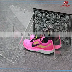 Custom Transparent Plastic Perspex Figure Clear Acrylic Shoe Display Case thumbnail-6