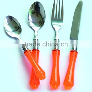 24pcs Cutlery Set With Plastic Handle thumbnail-1