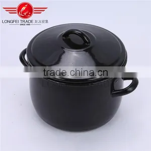 High Quality Double Handle Enamel / Porcelain Stockpot / Deep Soup Pot thumbnail-3