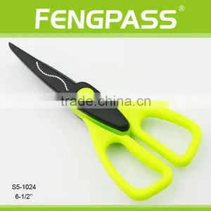 S5-1024 6.5 Inch 2Cr13 Stainless Steel Blade With Plastic Handle Pattern Cutting Scissors thumbnail-1