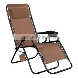 Factory Supply the Customized Coffee Zero Gravity Folding Chair With the Cup Holder for Relax for Hot Sale thumbnail-1