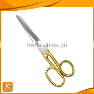 Full Stainless Steel Scissors With Gold-plating Handle thumbnail-6