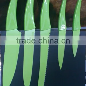 5pcs Color Non-stick Coated Knife Set thumbnail-1