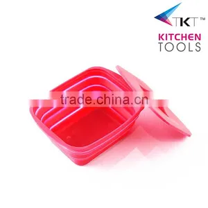Mini Oval Shaped Food Grade Silicone Cake Pan With Cover Baking Pan thumbnail-2