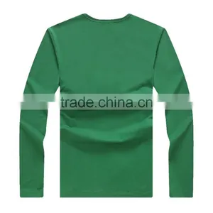 Mens Cheap Brand Fashion Long Sleeve Plain Cotton t Shirt thumbnail-2
